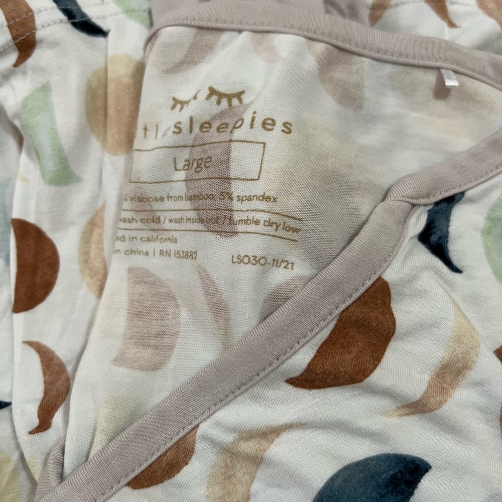 Little Sleepies Luna Neutral Bamboo Pajama Set size Large XL - Picture 2 of 7